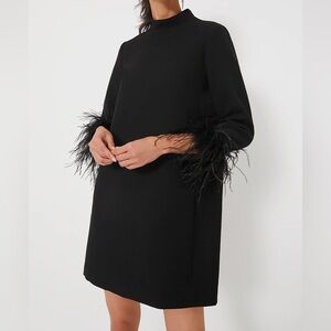 Black feather sleeve dress - Tuckernuck - Ellie Mod Dress